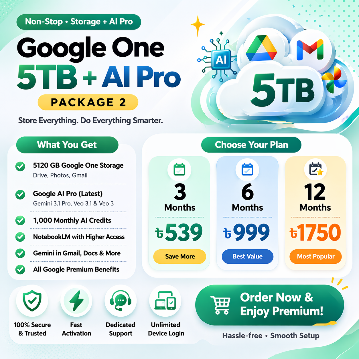Google Drive Storage — SubTopup