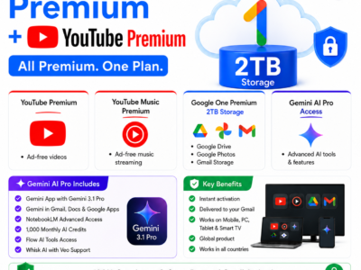 Google One Premium + YouTube Premium — SubTopup