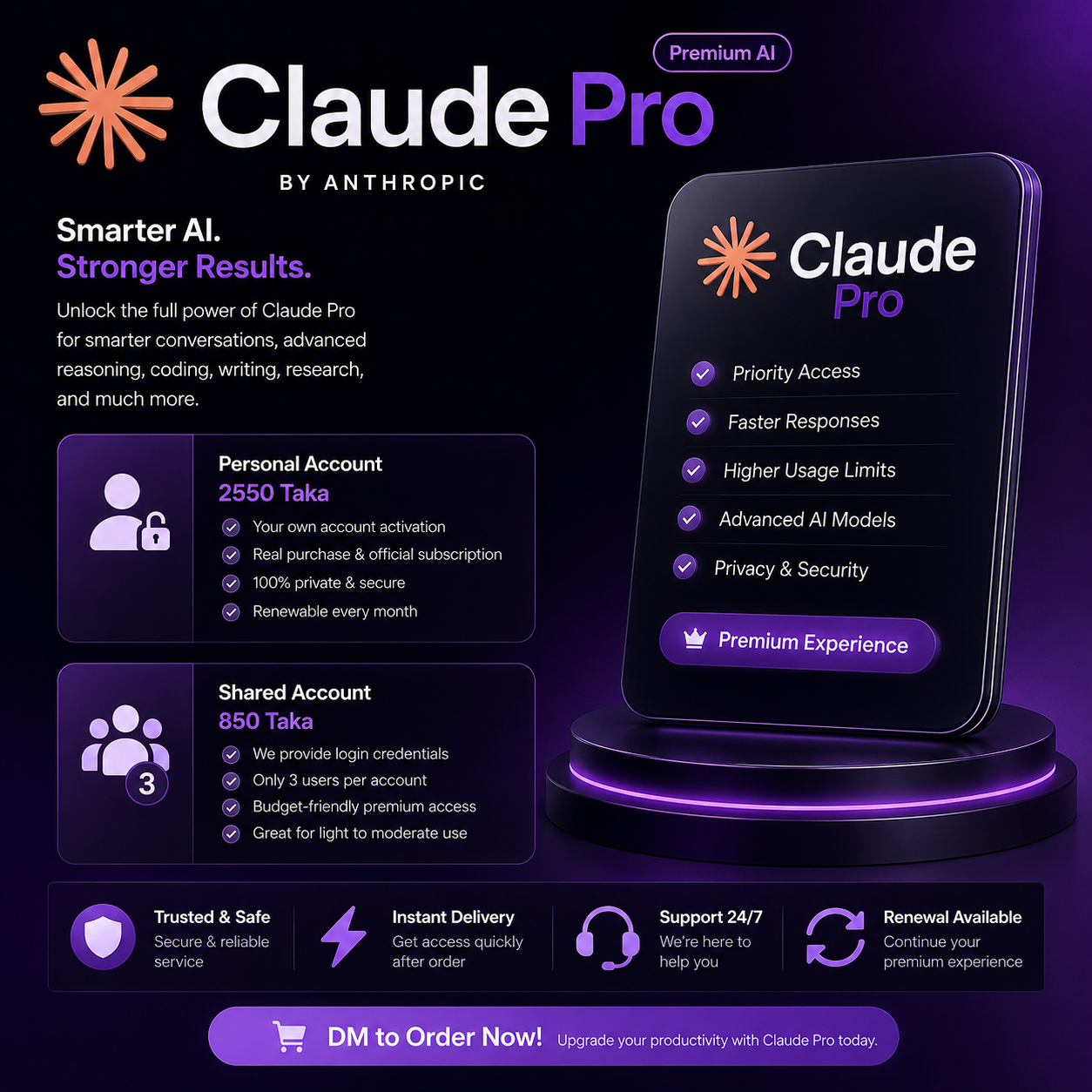 Claude Pro — SubTopup